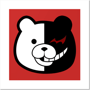 Monokuma haft smile Posters and Art